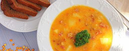 Шаг 8: горохового супа с копченостями