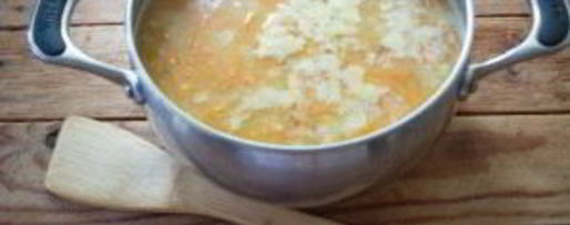 Шаг 6: горохового супа с копченым окороком