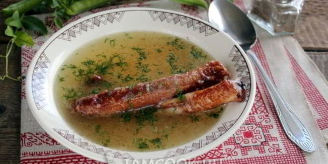Рецепт горохового супа с копчеными ребрышками в мультиварке