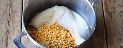 Шаг 6: горохового супа с курицей