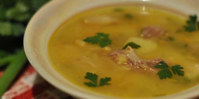 Рецепт горохового супа с мясом