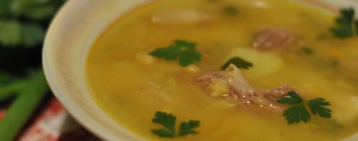 Шаг 4: горохового супа с мясом