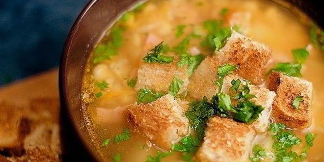 Рецепт горохового супа с окороком