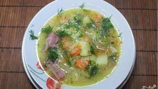 Рецепт Горохового супа с рулькой