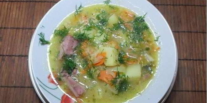Рецепт горохового супа с рулькой