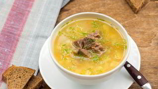 Рецепт Горохового супа с тмином и сельдереем