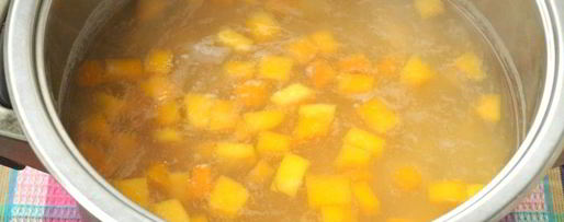 Шаг 2: горохового супа с тыквой