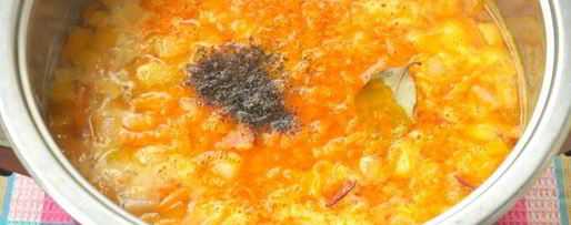 Шаг 4: горохового супа с тыквой