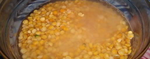 Шаг 1: горохового супа с зеленой фасолью