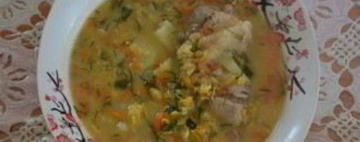 Шаг 3: горохового супа со свининой в мультиварке