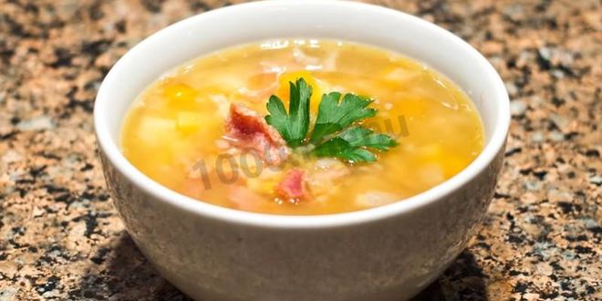 Рецепт густого горохового супа с мясом