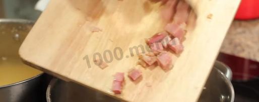 Шаг 19: густого горохового супа с мясом