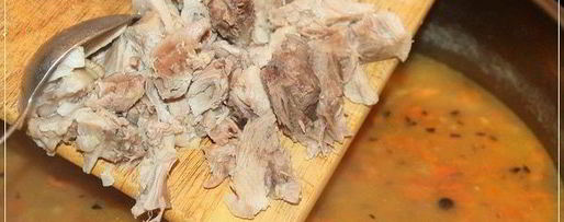 Шаг 18: супа горохового с рулькой поросячьей