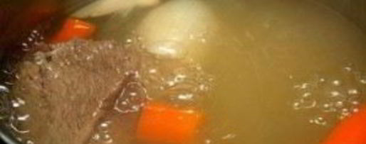 Шаг 2: супа горохового с сухариками