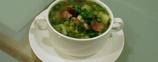 Шаг 2: супа горохового с ветчиной