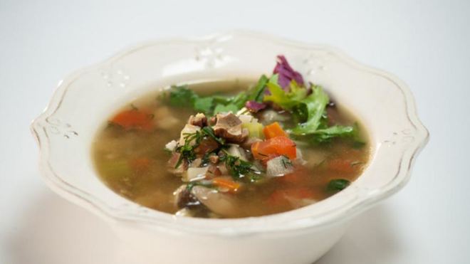 Рецепт Супа из камбалы с рисом и горохом