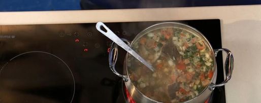 Шаг 2: супа из камбалы с рисом и горохом