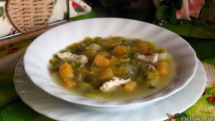 Рецепт Супа из зеленого гороха с репой