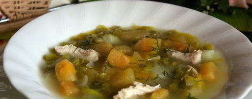 Шаг 7: супа из зеленого гороха с репой