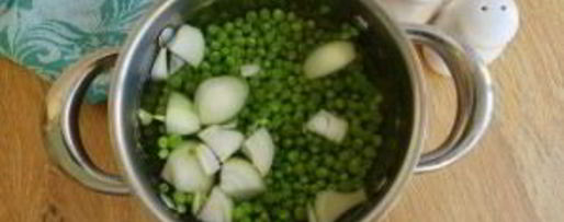 Шаг 2: супа из зеленого гороха