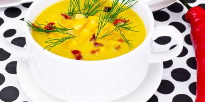 Рецепт ямайского кукурузно-гороховый острый суп со специями