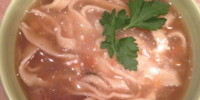 Рецепт грибного супа с лапшой