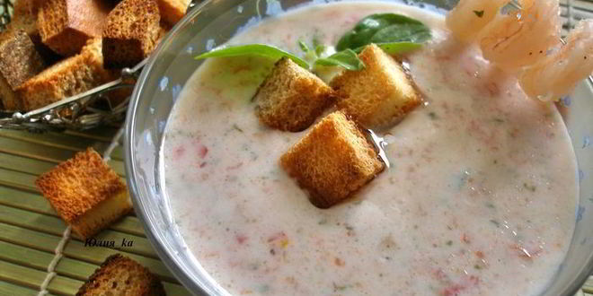 Рецепт йогуртового супа с базиликом и помидорами черри