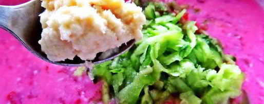 Шаг 6: холодника на кефире с маринованной свеклой