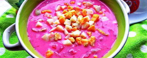 Шаг 8: холодника на кефире с маринованной свеклой