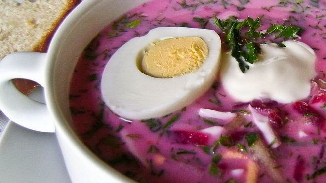 Рецепт Холодника на кефире со свеклой