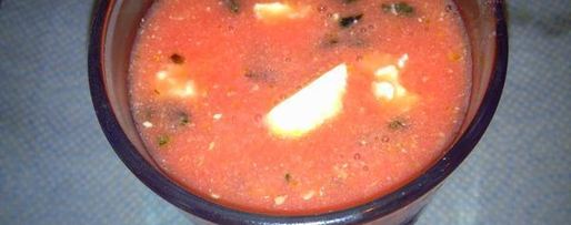 Шаг 5: холодного арбузного супа с сыром фета