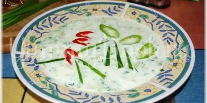 Рецепт холодного кефирного супа