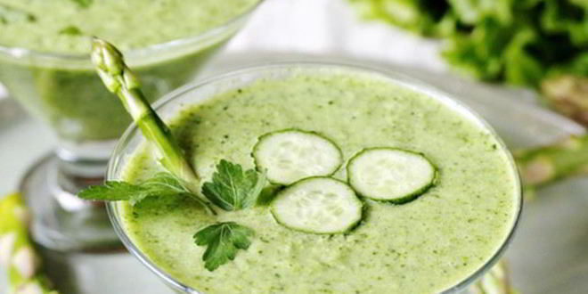 Рецепт холодного огуречного крема-супа