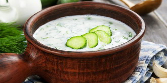 Рецепт холодного огуречного супа