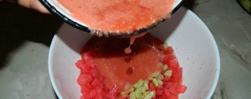 Шаг 14: холодного супа гаспачо из арбуза