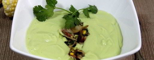 Шаг 6: холодного супа из авокадо с начинкой