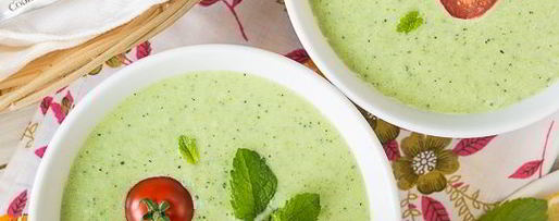 Шаг 6: холодного супа из огурца и цуккини