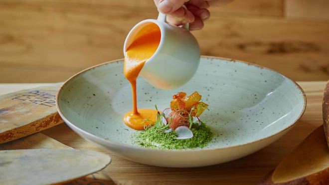 Рецепт Холодного супа из печеных перцев