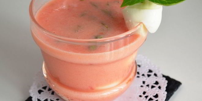 Рецепт холодного супа капрезе