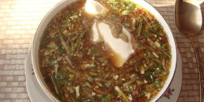 Рецепт холодного супа на квасе для худеющих