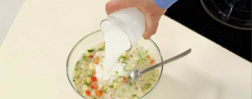 Шаг 3: холодного супа с курицей