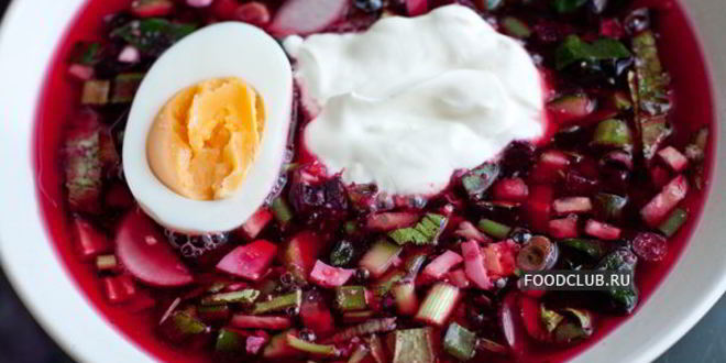 Рецепт холодного свекольного супа