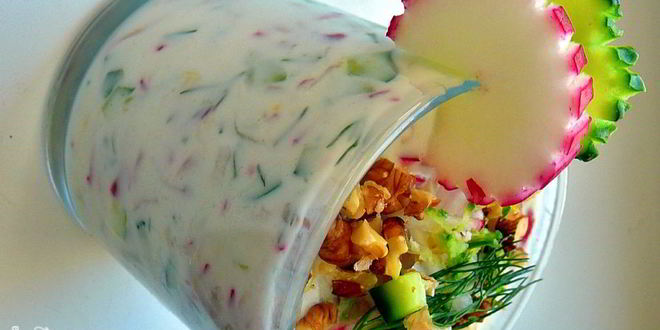 Рецепт летнего, холодного, йогуртового супа