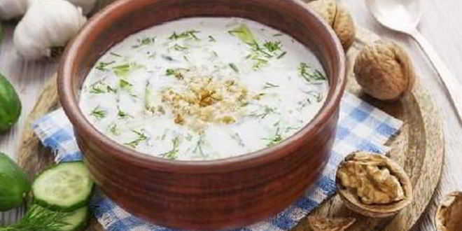 Рецепт овощного болгарского супа таратор