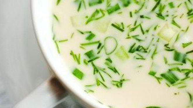 Рецепт Южно-африканского холодного йогуртового супа с огурцами