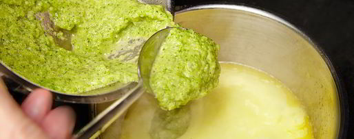 Шаг 18: крема-супа из брокколи с лососем