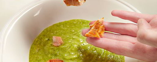 Шаг 22: крема-супа из брокколи с лососем