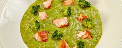 Шаг 23: крема-супа из брокколи с лососем