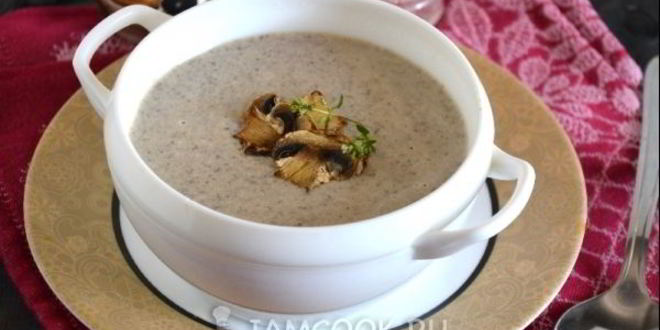 Рецепт крема-супа из шампиньонов с пармезаном