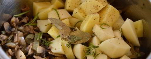 Шаг 3: крема-супа из шампиньонов с пармезаном